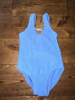 Zara Blue Toddler Swimsuit with Beads Size 2